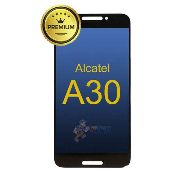 Alcatel A30 Revvl LCD Touch Screen Digitizer with Assembly without Frame - Black