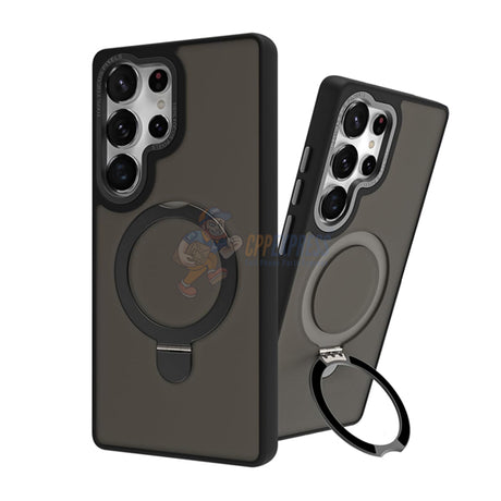 Samsung Galaxy S25 Ultra Shockproof Magnetic Case With Invisible Stand Holder