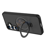 Samsung Galaxy S23 Shockproof Magnetic Case With Invisible Stand Holder - Black