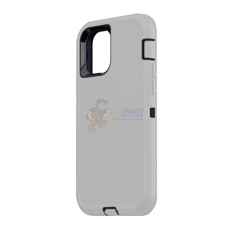 iPhone 12 iPhone 12 Pro 6.1" Shockproof Defender Case Cover Light Grey