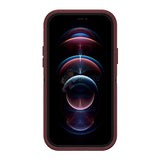 iPhone 12 Mini Shockproof Defender Case Cover Burgundy