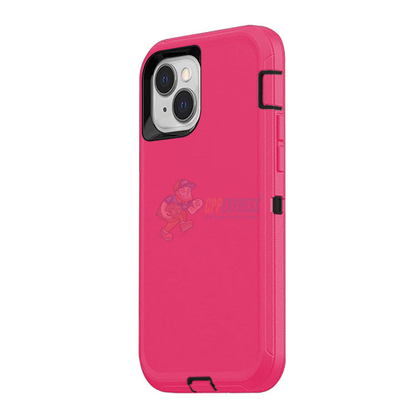 iPhone 13 Shockproof Defender Case Cover Hot Pink