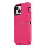 iPhone 13 Mini Shockproof Defender Case Cover Hot Pink