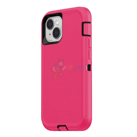 iPhone 13 Mini Shockproof Defender Case Cover Hot Pink