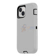 iPhone 13 Mini Shockproof Defender Case Cover Light Gray