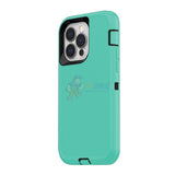 iPhone 13 Pro Shockproof Defender Case Cover Light Blue