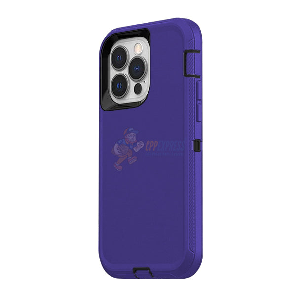 iPhone 13 Pro Shockproof Defender Case Cover Purple