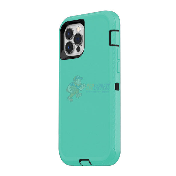 iPhone 13 Pro Max Shockproof Defender Case Cover Light Blue