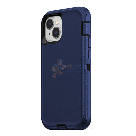 iPhone 14 Shockproof Defender Case Cover Dark Blue