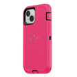 iPhone 14 Shockproof Defender Case Cover Hot Pink