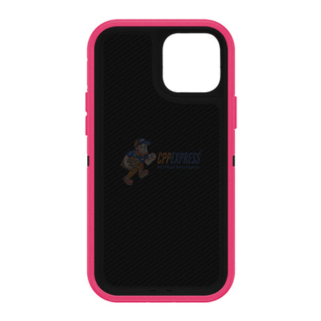 iPhone 14 Shockproof Defender Case Cover Hot Pink