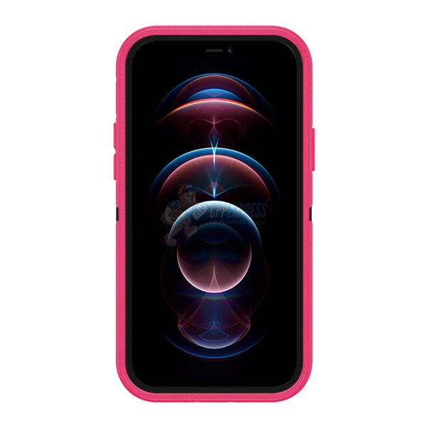 iPhone 14 Shockproof Defender Case Cover Hot Pink