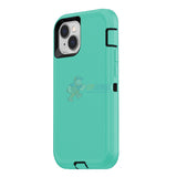 iPhone 14 Shockproof Defender Case Cover Light Blue