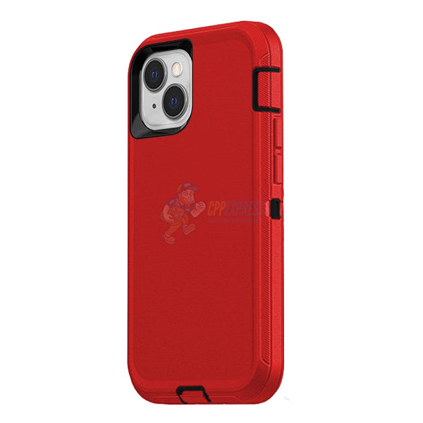 iPhone 14 Shockproof Defender Case Cover Red