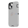 iPhone 14 Shockproof Defender Case Cover Light Gray