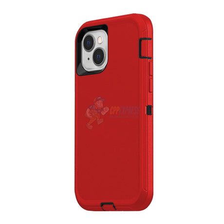 iPhone 14 Plus Shockproof Defender Case Cover Red