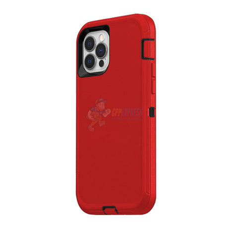 iPhone 14 Pro Max Shockproof Defender Case Cover Red