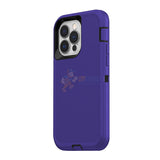 iPhone 14 Pro Shockproof Defender Case Cover Purple