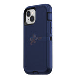 iPhone 15 Shockproof Defender Case Cover Dark Blue