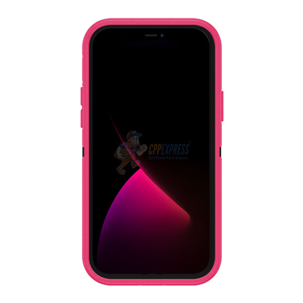 iPhone 15 Shockproof Defender Case Cover Hot Pink