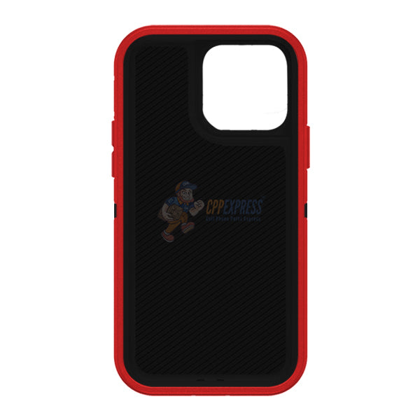 iPhone 15 Pro Shockproof Defender Case Cover Red