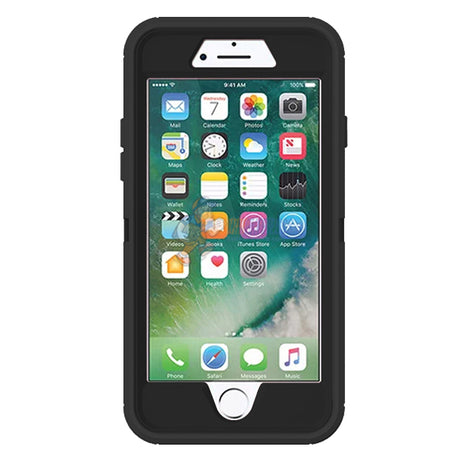 iPhone 7 iPhone 8 Shockproof Defender Case Cover Black