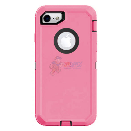 iPhone 7 iPhone 8 Shockproof Defender Case Cover Hot Pink