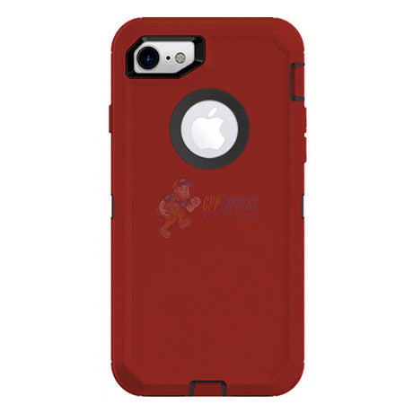 iPhone 7 iPhone 8 Shockproof Defender Case Cover Red