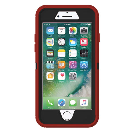 iPhone 7 iPhone 8 Shockproof Defender Case Cover Red