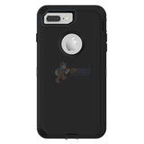 iPhone 7 Plus iPhone 8 Plus Shockproof Defender Case Cover Black