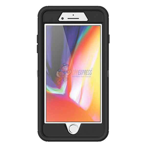 iPhone 7 Plus iPhone 8 Plus Shockproof Defender Case Cover Black