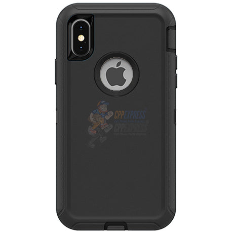 iPhone X iPhone XS Shockproof Defender Case Cover Black