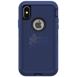 iPhone X iPhone XS Shockproof Defender Case Cover Dark Blue