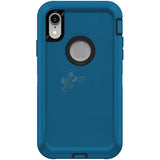 iPhone XR Shockproof Defender Case Cover Blue