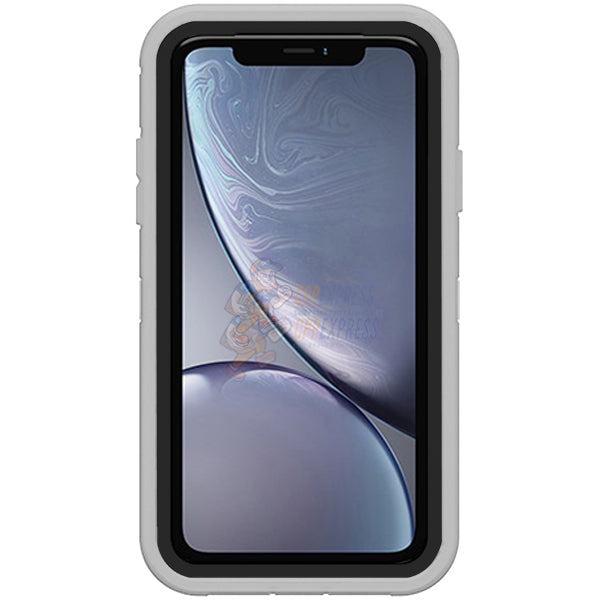 iPhone XR Shockproof Defender Case Cover Light Gray