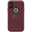 iPhone XS Max Shockproof Defender Case Cover Burgundy