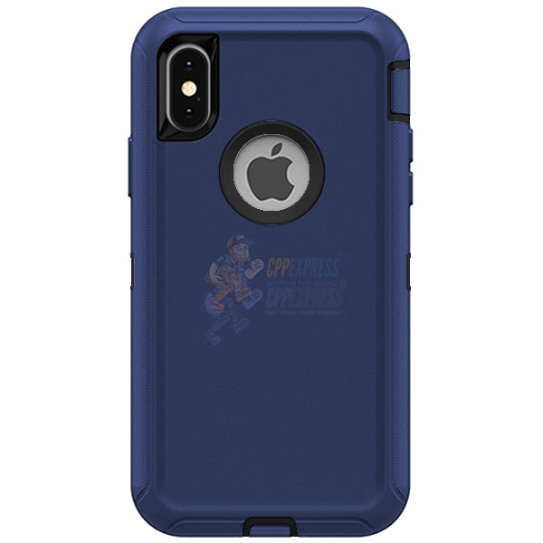 iPhone XS Max Shockproof Defender Case Cover Dark Blue