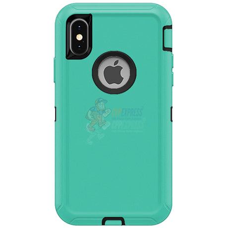 iPhone XS Max Shockproof Defender Case Cover Light Blue