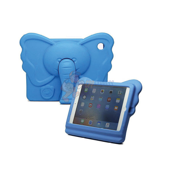 Elephant Kids Shockproof Tough Bumper Protective EVA Case Stand Cover For iPad Mini 1 2 3 4 - Blue