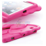 Elephant Kids Shockproof Tough Bumper Protective EVA Case Stand Cover For iPad Mini 1 2 3 4 - Hot Pink