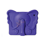 Elephant Kids Shockproof Protective Tough Bumper EVA Case Stand Cover For iPad Mini 1 2 3 4 - Purple