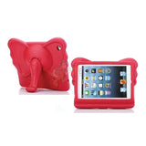 Elephant Kids Shockproof Tough Bumper Protective EVA Case Stand Cover For iPad Mini 1 2 3 4 - Red