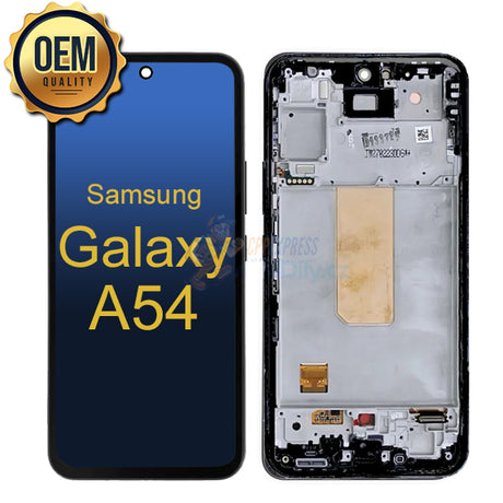 Samsung Galaxy A54 LCD Touch Screen Digitizer with Frame - Black