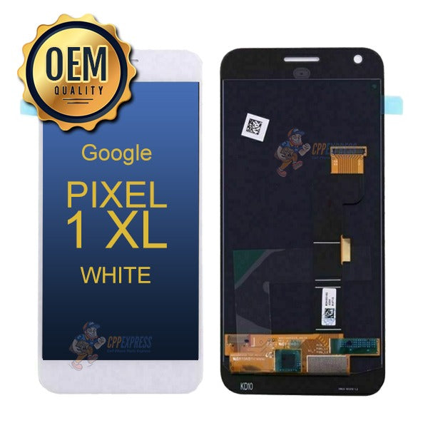 Google Pixel 1 XL LCD Touch Screen Assembly Without Frame - White