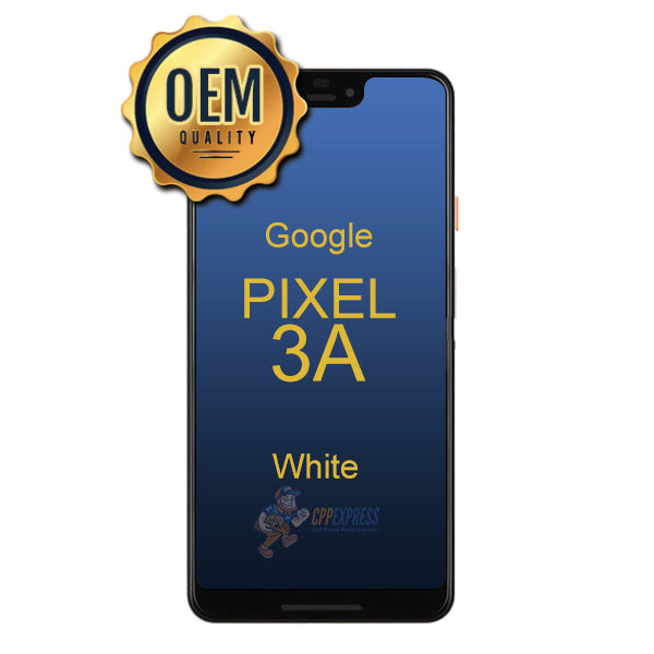 Google Pixel 3A LCD Touch Screen Assembly Without Frame - White