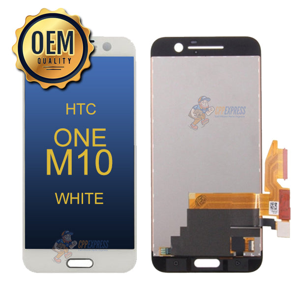 HTC One M10 LCD Touch Screen Assembly Without Frame - White