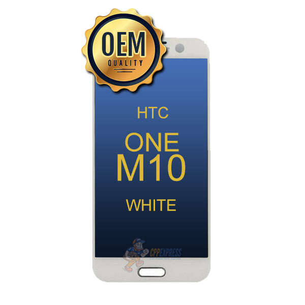 HTC One M10 LCD Touch Screen Assembly Without Frame - White