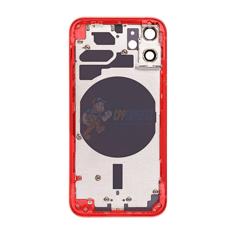 iPhone 12 Mini Battery Back Door Perfect Fit Premium Back Cover Case Housing - Red