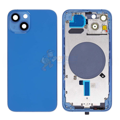 iPhone 13 Battery Back Door Perfect Fit Premium Back Cover Case Housing - Blue