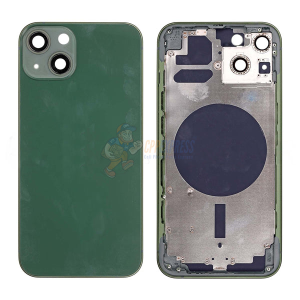 iPhone 13 Battery Back Door Perfect Fit Premium Back Cover Case Housing - Green